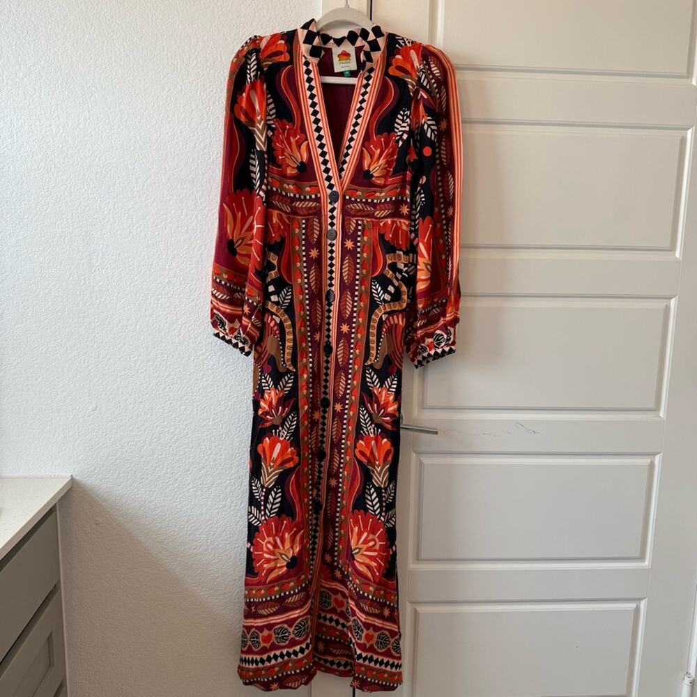 Farm Rio Nature Beauty Printed Maxi Dress - Picture 4 of 8